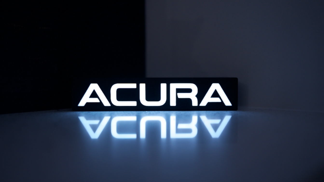 Illuminated Acura Sign